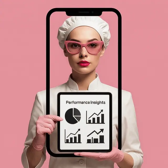 Animated illustration of marketing performance reporting